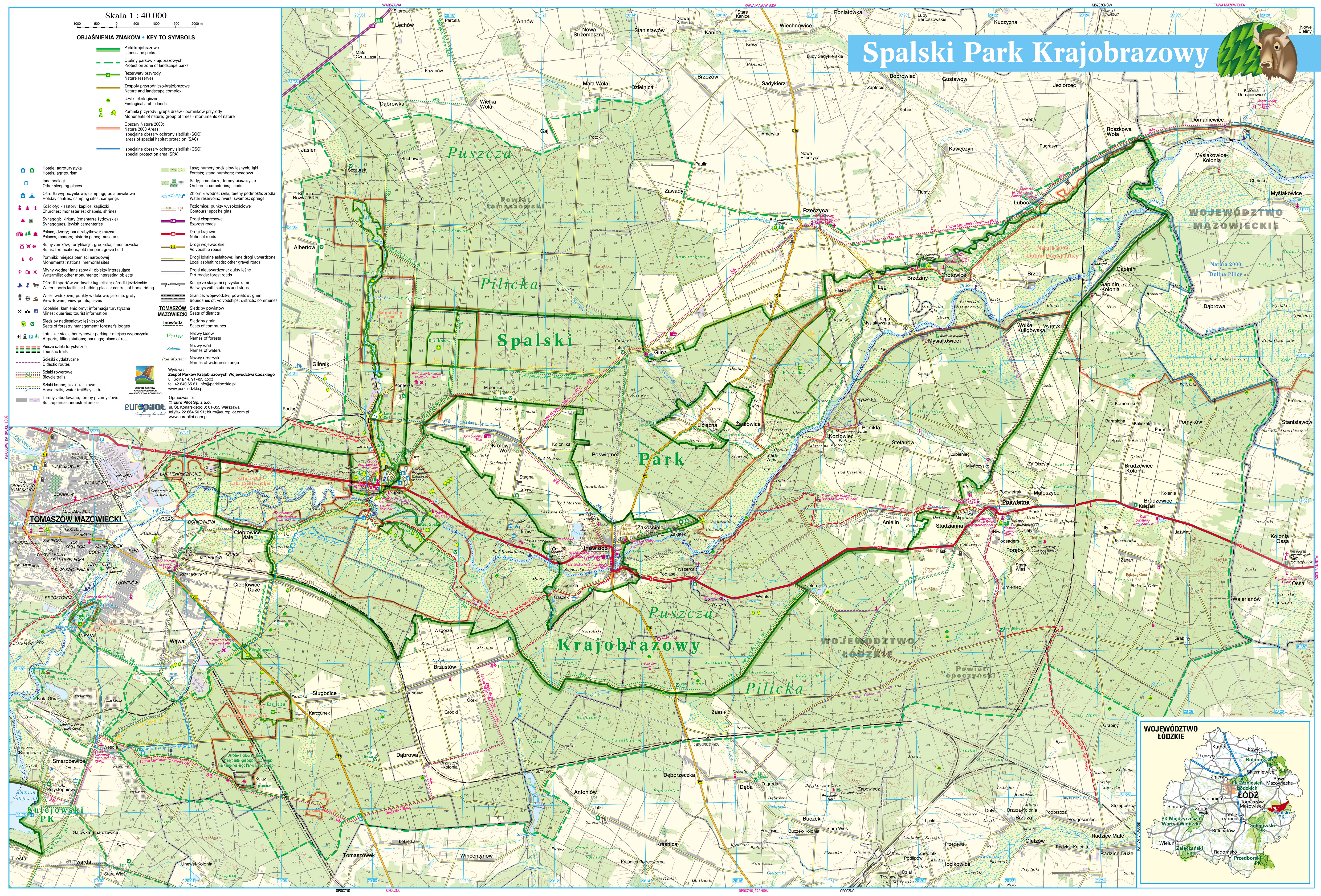 Mapa Spalskiego PK 1-40.000 (wyd. 2021)