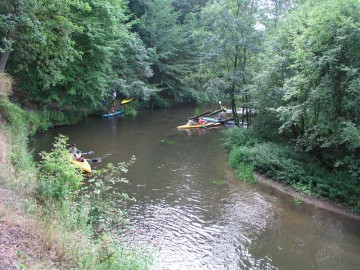 Rzeka Rawka, spływ kajakowy