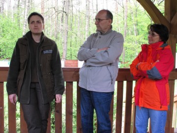 praktyki studentów PŁ na terenie ZNPK - Anna Mierzwa, prof Skrzypski z małżonką; 2011r.